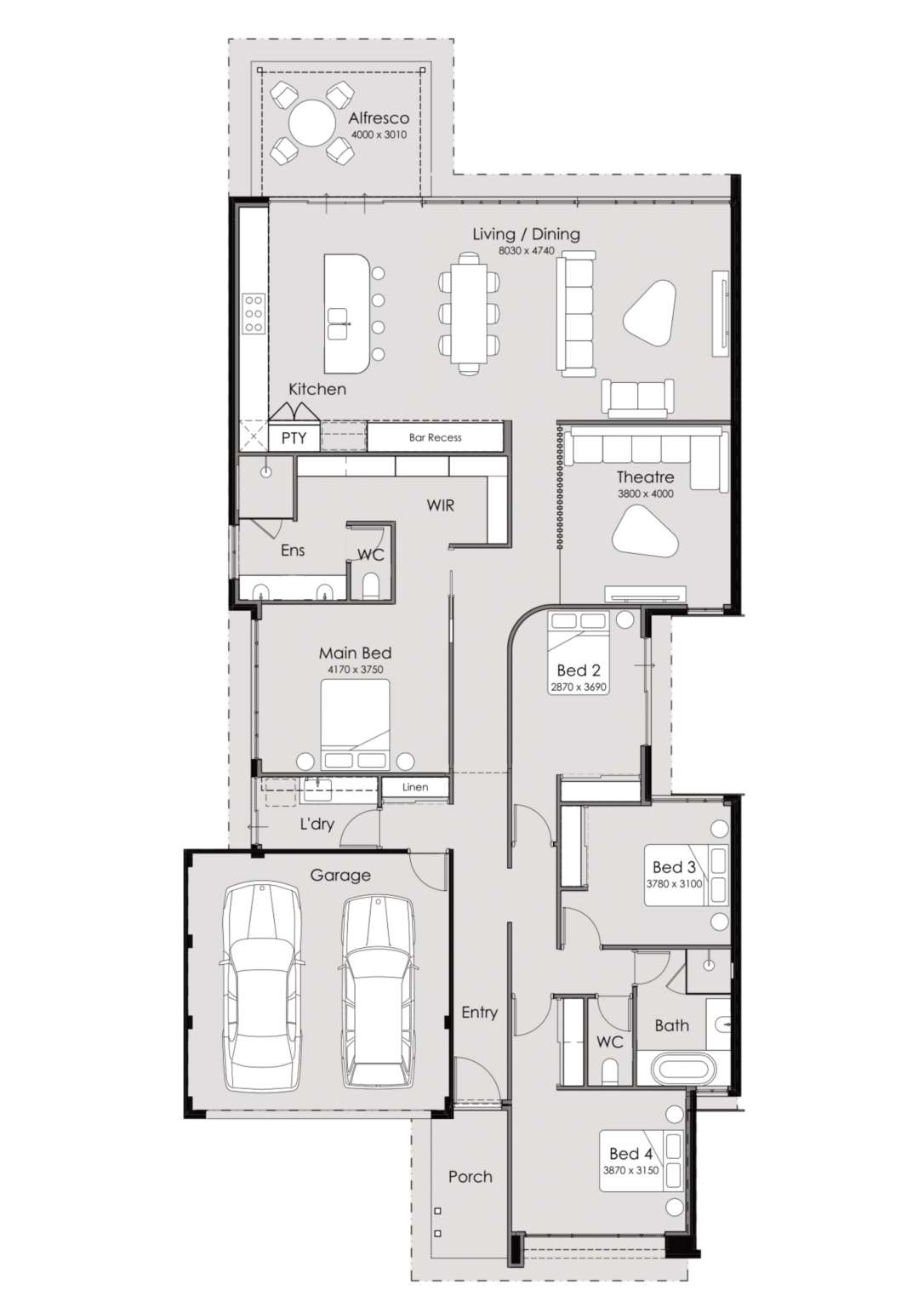 Home Designs Perth - House Plans - Single Storey Home Designs